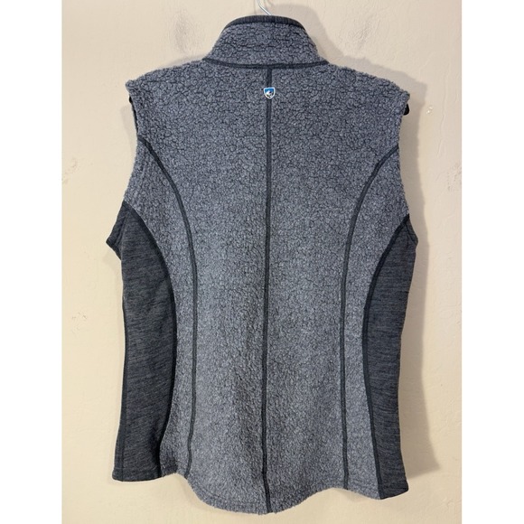 Kuhl Kozet Vest Women L  Wool Blend Sherpa Gray Outdoor  Adventure Gorpcore - Picture 6 of 7